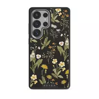 District Wildflowers - Samsung Galaxy S25 Ultra Case, Elite Dark (Magnetic) / Silver