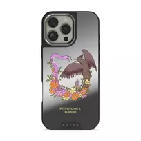 Pretty Purpose - iPhone 16 Pro Max Case, Elite Mirror Dark (MagSafe) / Silver