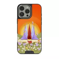 Sunrise - iPhone 16 Pro Max Case, Elite Dark (MagSafe) / Silver