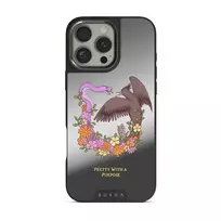Pretty Purpose - iPhone 16 Pro Case, Elite Mirror Dark (MagSafe) / Gunmetal