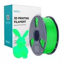 3D Spausdinimo Filamentas - Sunlu PLA Šviečiantis Tamsoje 1.75 mm - Žalias