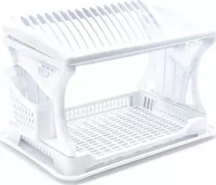 Triton Suszarka do naczyń z ociekaczem 2 poziomowa 470x302x270 mm
