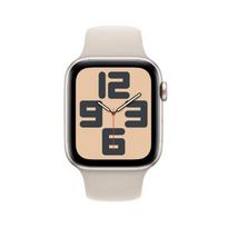 Apple Watch SE GPS + Cellular LTE 44mm Starlight Aluminium Case with Starlight Sport Band - S/M | MRGU3DHA | 194253792895