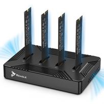 Kieszeń Reagle ADAPTER KIESZEŃ NA 4x DYSKI SSD NVME PCIe 2in1 SATA NGFF M.2 CZYTNIK USB 3.2 REAGLE | 5905261353511 | 5905261353511
