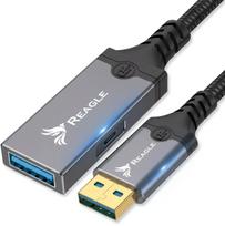 Kabel USB Reagle USB-A + USB-C - USB-A 10 m Gray | 5905261352170 | 5905261352170