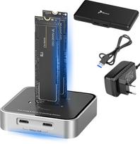 Kieszeń Aptel ADAPTER SSD m.2 NVME PCIe SATA NGFF KIESZEŃ NA 2 DYSKI M2 USB 3.2 USB-C REAGLE | 5905261353603 | 5905261353603