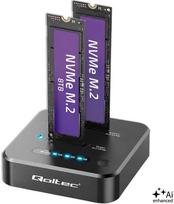 Qoltec M.2 NVMe SSD docking station PCIe 2x8TB | 52633 | 5901878526331