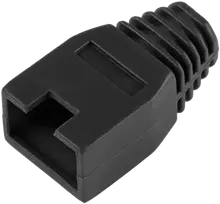 LP Guminis dangtelis juoda 8p8c RJ45 kištuko