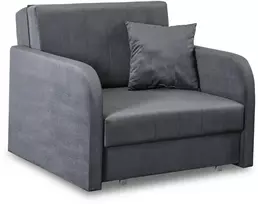 Mebel Elite Vienvietis fotelis-lova, miegamoji vieta 195 × 82 cm, pilkas