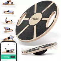 Vesta+ balansinė treniruočių lenta iš ąžuolo, Ø39 cm, XG-5XUI-ZBB9