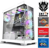 Stacionarus kompiuteris INTOP AQUA Ryzen 7 9800X3D 32GB DDR5 1TB SSD M.2 NVME+2TB RX9060XT 16GB no-OS (RW93805NS) (Atnaujinta)