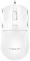 Borofone Computer pelė BG19 Moda su laidu baltas