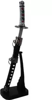 Mysticallstm Mayer Chess Laiškų atidarytuvas katana su stoveliu – samurajaus kardo miniatiūra