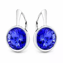 Diamond Sky Jewelry Sidabriniai auskarai moterims DiamondSky „Clarice (Sapprhie)„ su Swarovski kristalais