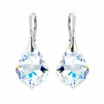 Diamond Sky Jewelry Sidabriniai auskarai moterims DiamondSky „Baroque V (Aurora Borealis)“ su Swarovski kristalais