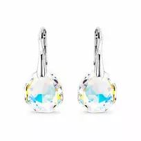 Diamond Sky Jewelry Sidabriniai auskarai „Frozen Edges“ (Aurora Borealis) iš 925 prabos sidabro su Swarovski kristalais