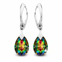 Diamond Sky Jewelry Sidabriniai auskarai „Moon Shine (Vitrail Medium)“ iš 925 prabos sidabro su Swarovski kristalais