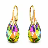 Diamond Sky Jewelry Sidabriniai auskarai „Baroque VII (Vitrail Medium)“ iš 925 prabos sidabro su Swarovski kristalais