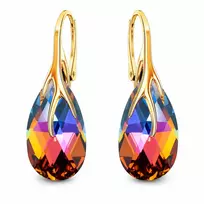 Diamond Sky Jewelry Sidabriniai auskarai „Baroque VII (Volcano)“ iš 925 prabos sidabro su Swarovski kristalais