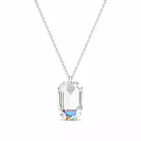 Diamond Sky Jewelry Kaklo papuošalas moterims DiamondSky „Symbiosis (Aurora Borealis)“ su Swarovski kristalais