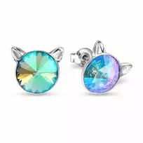 Diamond Sky Jewelry Sidabriniai auskarai „Cat (Paradise Shine)“ su Swarovski® kristalais