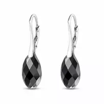 Diamond Sky Jewelry Sidabriniai auskarai „Enchanté“ (Jet) iš 925 prabos sidabro su Swarovski kristalais