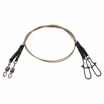 Pavadėliai DAM EFFZETT Coated Core49 Leader Brown 30cm