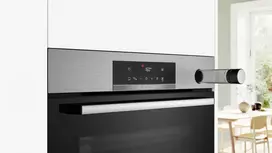 Bosch HRG572ES3 Serija 4, Įmontuojamoji orkaitė su papildomų garų funkcija, 60 x 60 cm, Nerūdijančio plieno