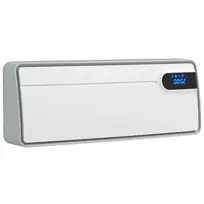 Sieninis elektrinis šildytuvas su PTC keraminiu kaitinimu ir Wi‑Fi, baltas, 50 × 14,5 × 19 cm