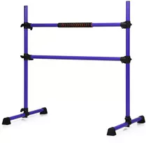 Baleto atrama su dviem reguliuojamo aukščio skersiniais, violetinė, 124,5 × 71,1 × 119,4 cm