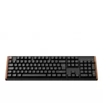 Keychron K10 HE (schwarz/holz, DE-Layout, Gateron Double-Rail Magnetic Nebula, Hot-Swap, Aluminiumrahmen, RGB)