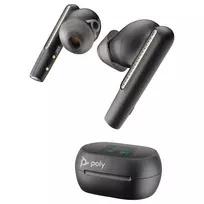 HP Poly Voyager Free 60+ UC Carbon Black Earbuds +BT700 USB-C Adapter +Touchscreen Charge Case