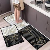Virtuvė Grindų Kilimėlis Miegamasis Svetainė Ilga lova Kilimėlis Prieškambaris Minkštas Skalbiamas Kilimas Neslysta Vonios Įėjimo Kilimėlis 40cmx60cm 1pc gray