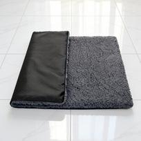 Pet self-heating pad kennel winter warm pad dog pad dog cage continuous warm pad heat storage constant temperature soft pad S gray