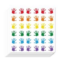 20pcs Self-Adhesive Paper Decorative Stickers for Party Decorative Presents Sealing Hand 90x90mm 36 patterns/pc