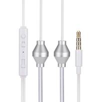 3,5 mm mobiliojo telefono dvigubas spiralinis ausinis, apsaugantis nuo radiacijos, oro akustinio vamzdelio ausinis