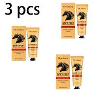 OceAura Anti-Crack Foot Cream Heel Cracked Repair Horse Oil Cream Smooth Removal Dead Skin Callus Anti-Drying Hand Feet Skin Care 30g beige