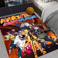 Nuotykių Anime N-Naruto Kilimas Svetainės Dekoras Vyro Urvas Miegamasis Neslystantis Kilimas Balkonas Svetainė Grindų Kilimėlis Gerbėjų Dovanos 50X80CM gray
