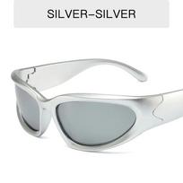 Steampunk Fashion Goggle Women Sun Glasses New Female Men Punk Sun Glasses Colorfuls Shades Eyewear Lady Rideing Eyeglasses UV400 As Picture gray