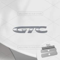 Car 3D Metal GTC Body Emblem Grille Badge Decals Auto Tail Sticker For Opel Astra PVectra Zafira Vivaro Insignia Rocks OPC Junior