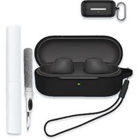 Case for Sony WF-C510 Truly Wireless in-Ear Bluetooth Earbud Headphones, Soft Silicone Protective Portable Scratch Shock Resistant Shell with Cleaner