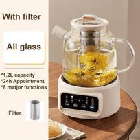 Xiaomi 1.2L Multi-function Health Kettle Temperature Control Glass Flower Teapot Home Electric Kettle Appointment Stew Boil Kettle 220V EU Plug