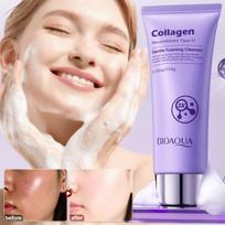 Collagen Gentle Foaming Cleanser, Controls Oil Without Irritation, Deep Cleanses And Gently Cleanses Facial Cleanser 100g beige