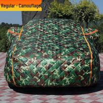 Oksfordo audinio universali automobilio apsauga - Apsauga nuo saulės ir karščio, sustiprinta vasarai ir apsaugai nuo krušos Camouflage 5-Layer Cotton Hail Protection gray