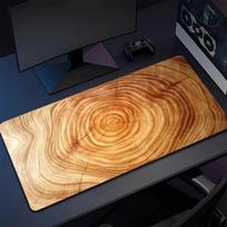 Wood Pattern Mouse Pad Large Mousemat Computer Gamer Office Stitched Edge Keyboard Desk Mat Washable Nonslip Long Desk Pads 900x400x3mm black