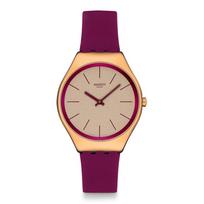 Swatch SKIN IRONY ALPINE BERRY Wristwatch Red (SYXG131), Unisex,