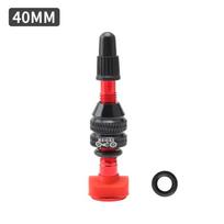 Bicycle Tubeless  Tire  Presta  Valve For Mtb Road Bicycle Cycling Core Valve Tool 40MM raudona