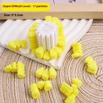 Funy 3D Printing Corn Magic Cube Stress Relieving Toys Tetris Jigsaw Game Originality Becrypt Brain Burning Developmental Toys white