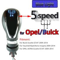 LED galinis apšvietimas Automobilio pavarų perjungimo rankenėlė Rankinė perjungimo svirties pavarų rankenėlė, skirta Opel / Buick Excelle GT/XT 2009-2014 LED pavarų perjungimo rankenėlė black
