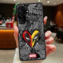 Marvel Deadpool Wolverine Meilės dėklas, skirtas Samsung Galaxy A73 A33 A14 A23 A17 A52 A52S A72 A56 A55 A54 A35 A34 A36 A53 A16 A15 Galaxy A14